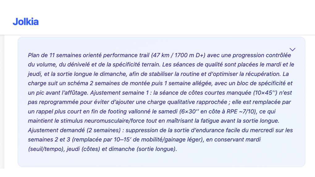 Recevez votre plan structuré